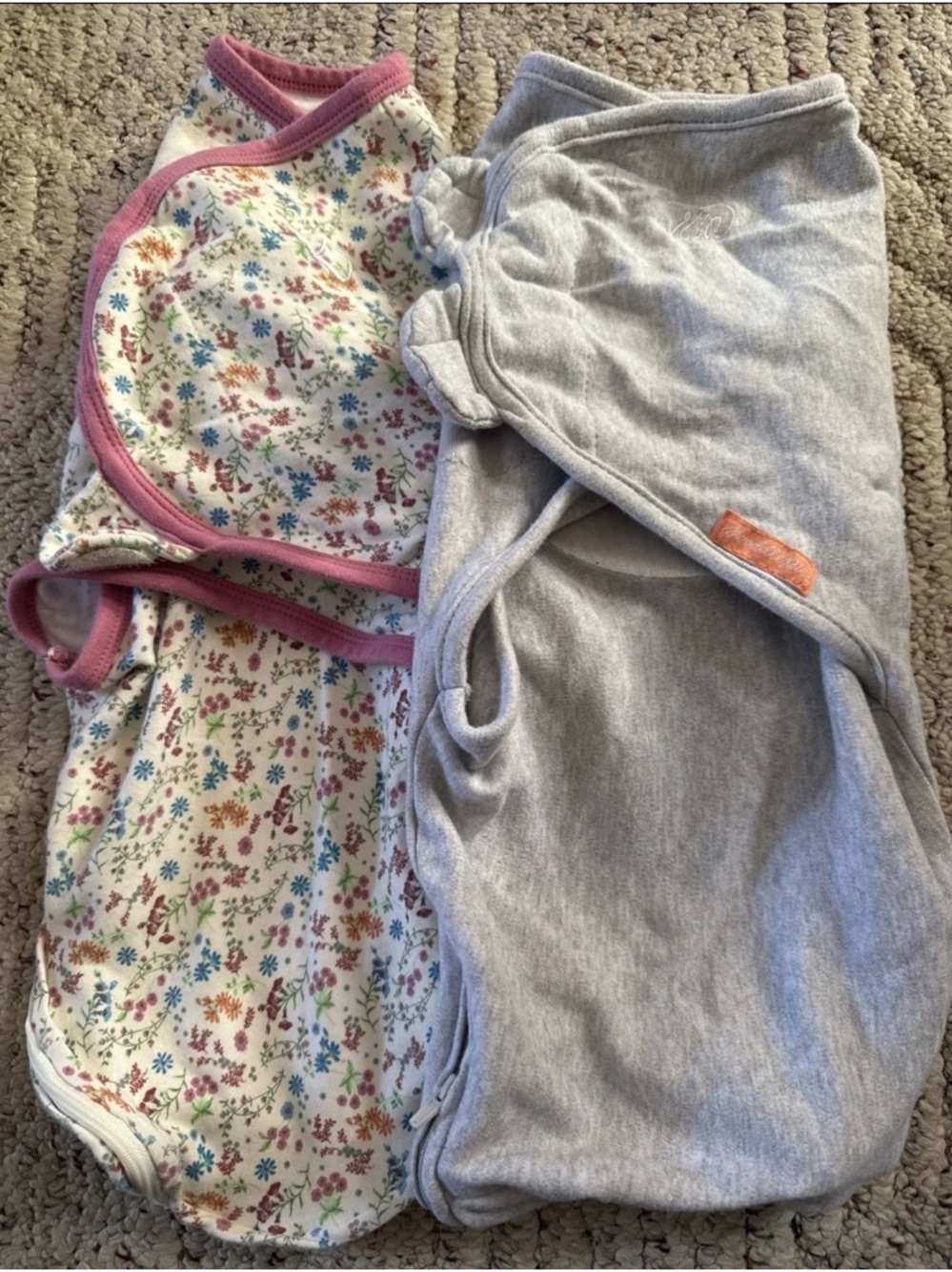 SwaddleMe Floral and Gray Baby Swaddles